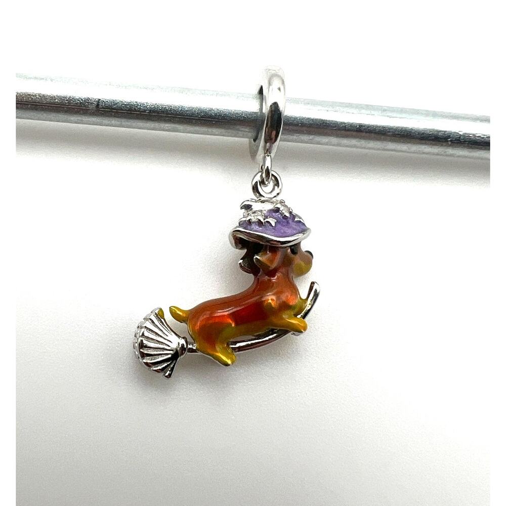 NEW Halloween Witch Dachshund Charm for European Bracelet - Picture 2 of 4